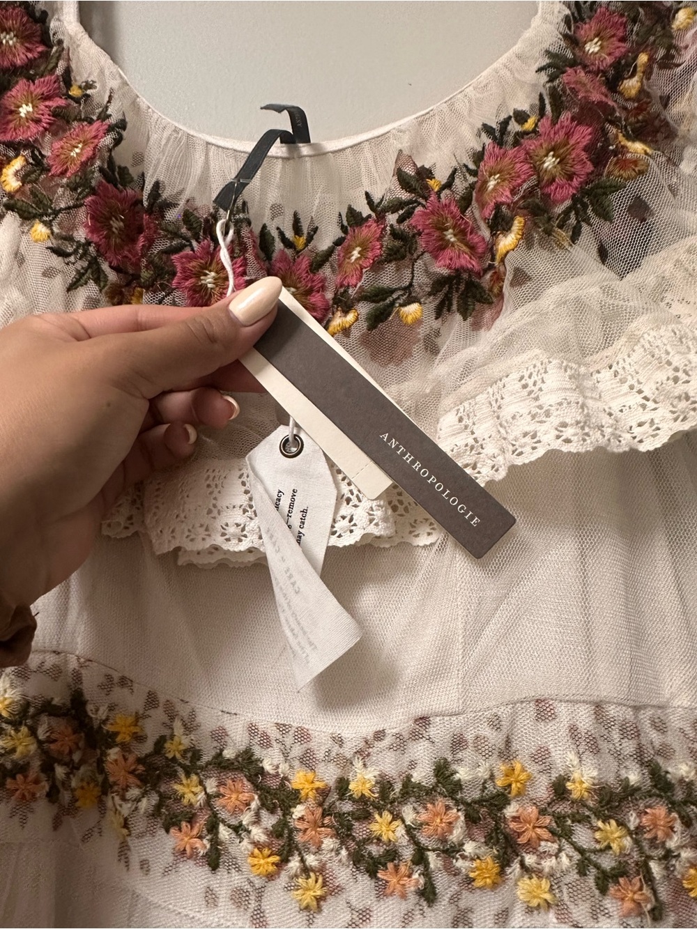 Anthropology Bohemian Ruffle Floral Tiered Maxi Dress - Picture 5 of 9
